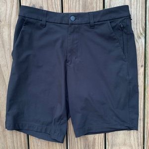 Lululemon, mens commission classic fit , 9 inch,size small, black, 28 inch waist